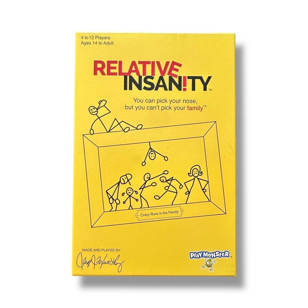 2017 Playmonster Relative Insanity Party Game